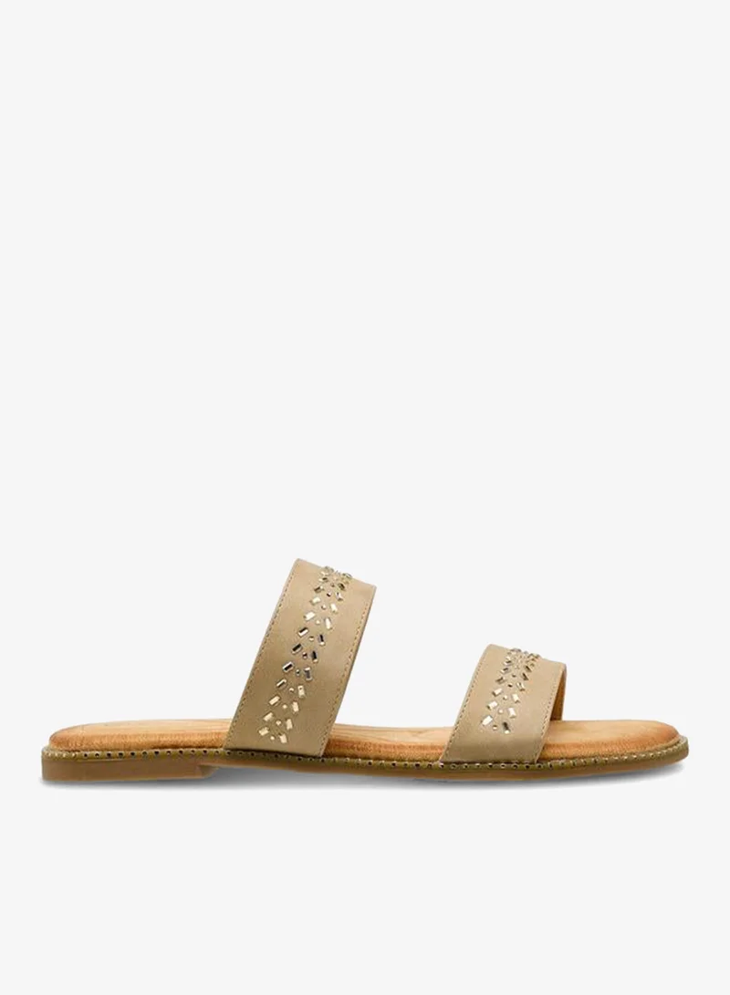 لو كونفورت Women Studded Slide Sandals