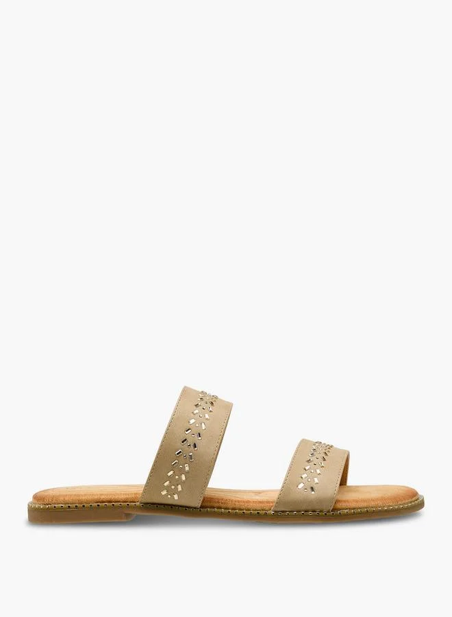 Le Confort Women Studded Slide Sandals