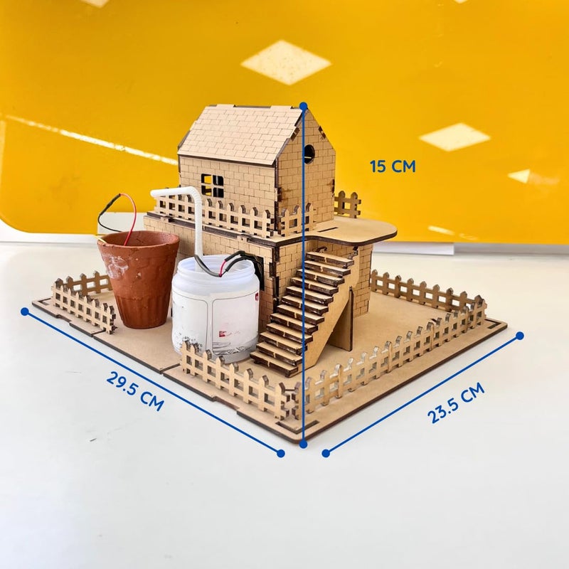 Ansoz DIY Automatic Plant Watering System Kit House Model with Pre Assembled PCB, Water Pump, STEM Educational Project - Image 3