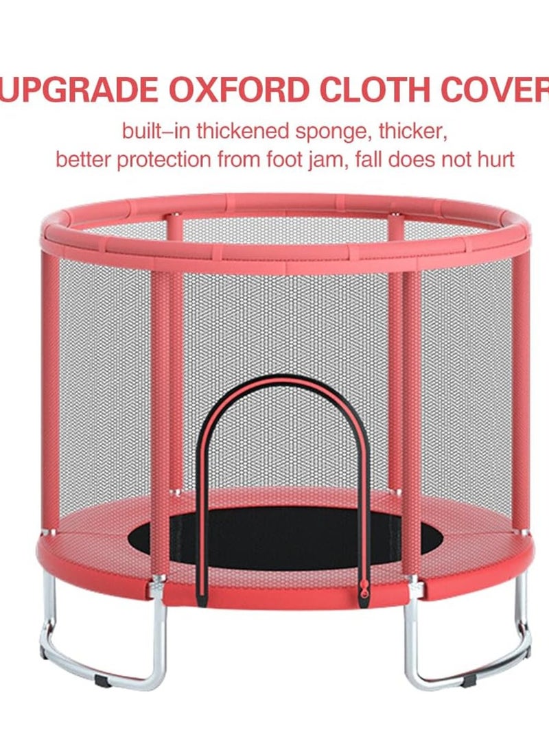 EHOME - Trampoline for Kids, Safety Enclosure Net and Basketball Hoop Toddler Trampoline, Indoor Outdoor Trampoline for Toddlers, Gifts for Children, Support 200KG - Image 1