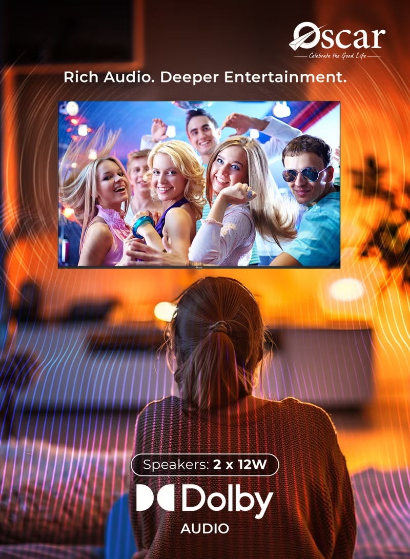 أوسكار تلفزيون أوسكار (Oscar) الذكي 50 بوصة بدقة UHD 4K ونظام WebOS | تصميم بدون إطار، شاشة Full HD، تقنيتا Miracast وApple AirPlay مدمجتان، متوافق مع Apple Home، يدعم اللغتين العربية والإنجليزية، تلفزيون بحواف نحيفة - - Image 5