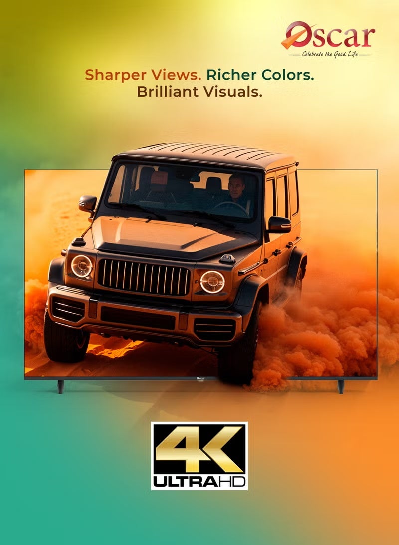 أوسكار تلفزيون أوسكار (Oscar) الذكي 50 بوصة بدقة UHD 4K ونظام WebOS | تصميم بدون إطار، شاشة Full HD، تقنيتا Miracast وApple AirPlay مدمجتان، متوافق مع Apple Home، يدعم اللغتين العربية والإنجليزية، تلفزيون بحواف نحيفة - - Image 4