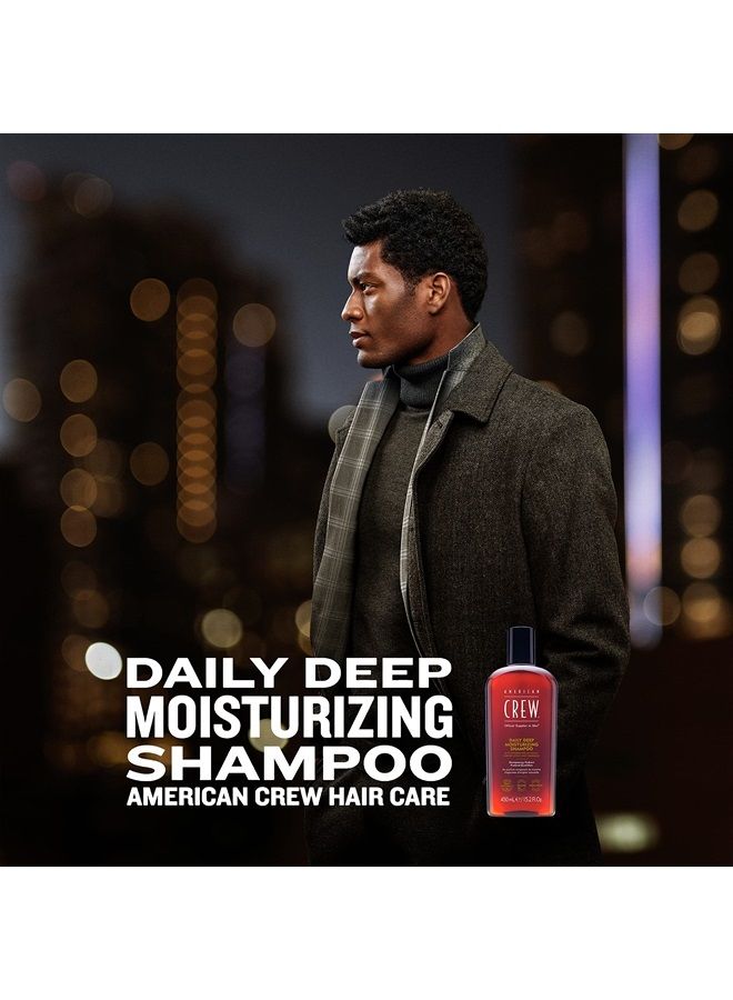AMERICAN CREW Shampoo for Men by American Crew, Daily Deep Moisturizer, Naturally Derived, Vegan Formula, Citrus Mint Fragrance, 8.45 Fl Oz - Image 1