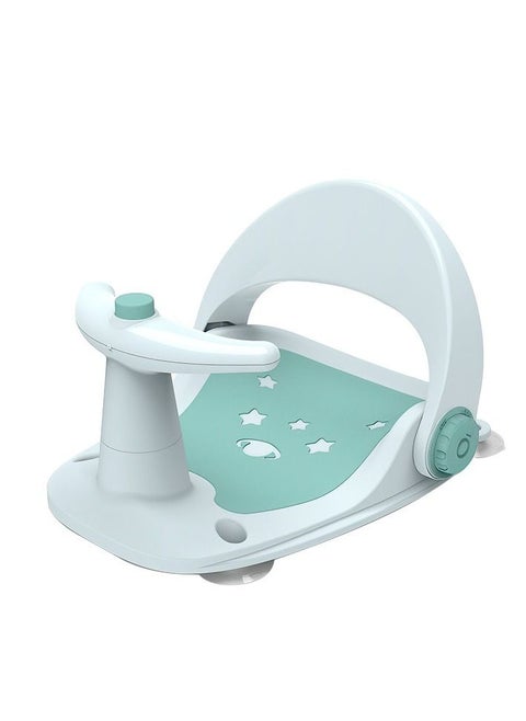 Baby Bath Seat With Shower , Infants Bathtub Seats, Sit up Shower's Chair for Baby 6 To 36 Months , Non-Slip Soft Mat, Secure Suction Cups