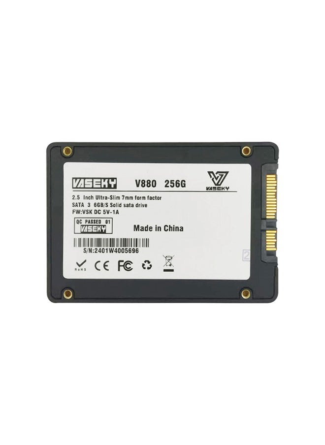 فاسكي Vaseky 256GB SSD - محرك أقراص الحالة الصلبة SATA3 العالمي مقاس 2.5 بوصة لأجهزة الكمبيوتر المحمولة وأجهزة الكمبيوتر المكتبية  - Image 1
