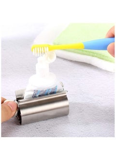 Generic Set of 2 Toothpaste Squeezer Rollers, Metal Toothpaste Tube Wringer Seat Holder Stand  - Image 2