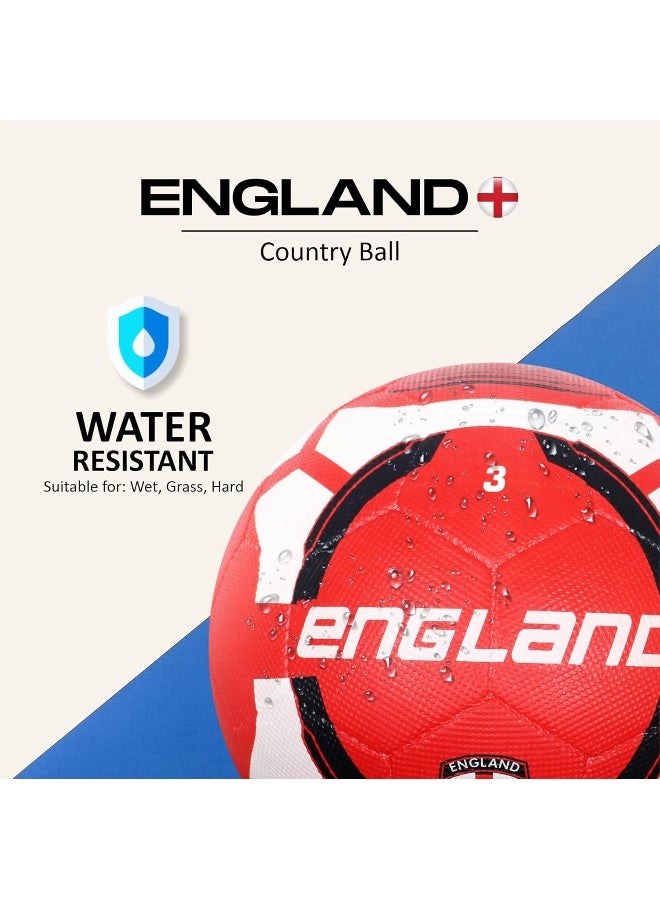 فيكتور أكس كرة قدم مطاطية من فيكتور إكس إنجلترا | مقاس ٣ | كستنائي | للأطفال والشباب، للتدريب والمباريات - Image 3