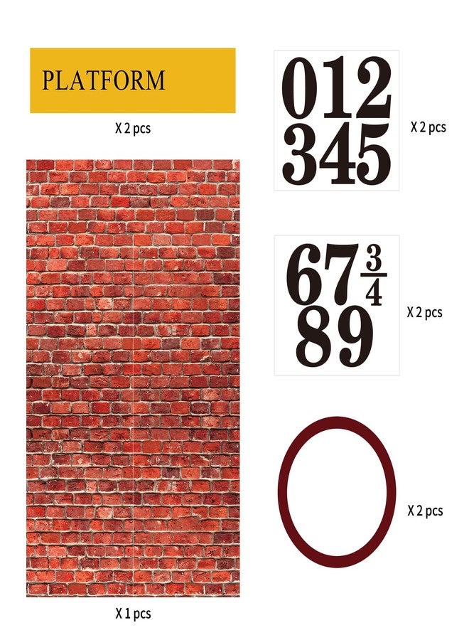 Labrostar Red Brick Wall Backdrop Wall Decorations Halloween Christmas Wizard Magic Birthday Themed Party Decorations Holiday Party Supplies Outdoor Indoor Photo Props - Image 4