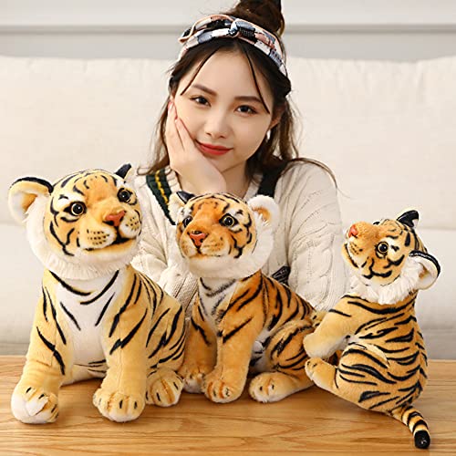 GUDVES Tigers Plush Toy Stuffed Animal Plush Cat - by Tiger Tale Toys Cute Lifelike Tiger Stuffed Animals Animals Kids Toy Gift for Boy Baby Hug Tiger - Lifelike Stuffed Animal (7.8 in, Yellow Tiger) - Image 5