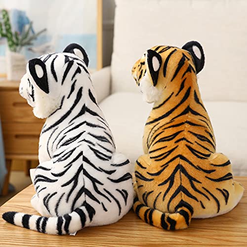 GUDVES Tigers Plush Toy Stuffed Animal Plush Cat - by Tiger Tale Toys Cute Lifelike Tiger Stuffed Animals Animals Kids Toy Gift for Boy Baby Hug Tiger - Lifelike Stuffed Animal (7.8 in, Yellow Tiger) - Image 3