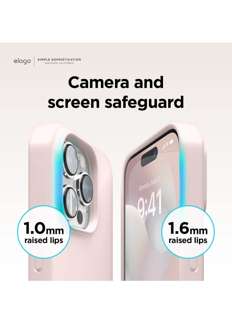 MUNTAQI Silicone for iPhone 14 Pro MAX case cover Shockproof compatible with MagSafe - Lovely Pink - Image 5