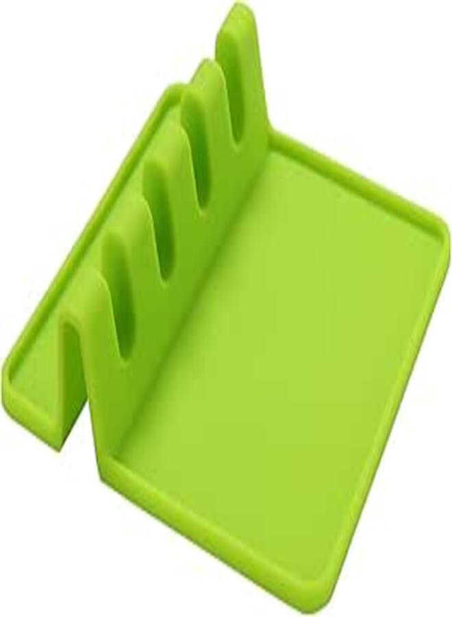 Sinnsally Silicone Utensil Rest with Drip Pad for Multiple Utensils, BPA -Free Spoon Rest (assorted colors)