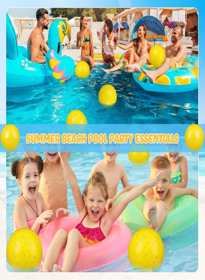 Raiten 12 Pcs Beach Ball Inflatable Beach Balls Large Inflatable Ball Floating Ball for Swimming Pool Party Favors Outdoor Activities Summer Birthday Party Supplies (Yellow,12 Inch) - Image 5