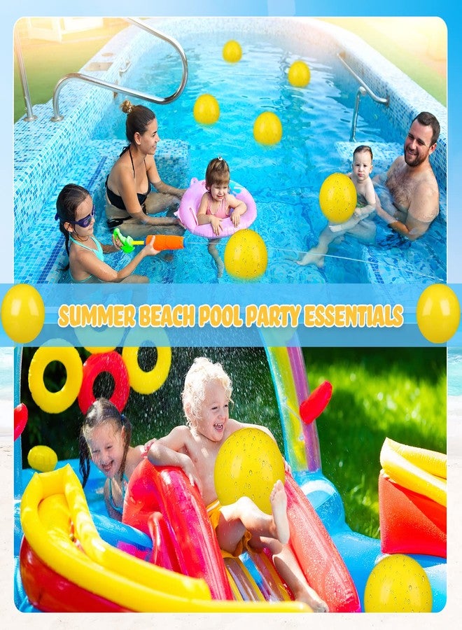 Raiten 12 Pcs Beach Ball Inflatable Beach Balls Large Inflatable Ball Floating Ball for Swimming Pool Party Favors Outdoor Activities Summer Birthday Party Supplies (Yellow,12 Inch) - Image 4