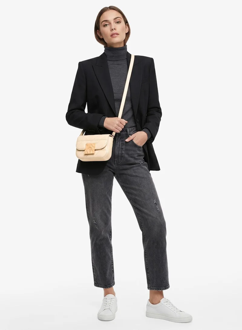 DKNY LT TAUPE Darci Flap Crossbody Bag for Women | Best Price UAE