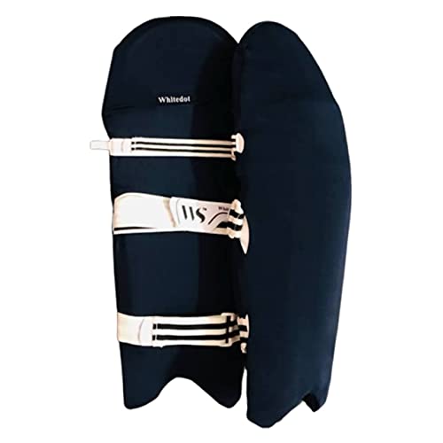 Whitedot 4 Way Lycaspandex Cricket Batting Pad Clads (Batting Pad Cover) (Navy Blue, Youth/Medium) - Image 1