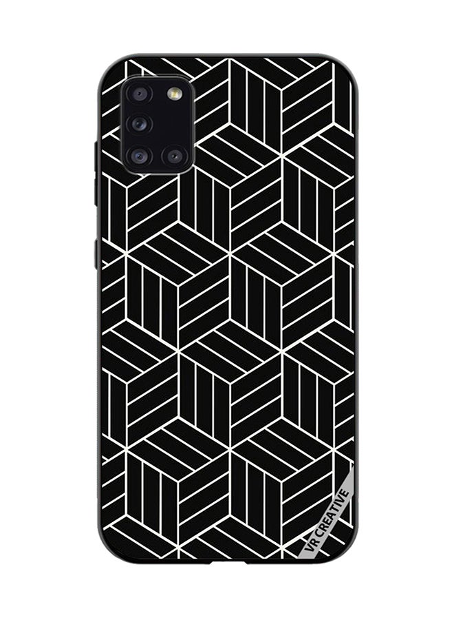 VR CREATIVE Protective Case Cover For Samsung Galaxy A31 Strips Design Multicolour - Image 1