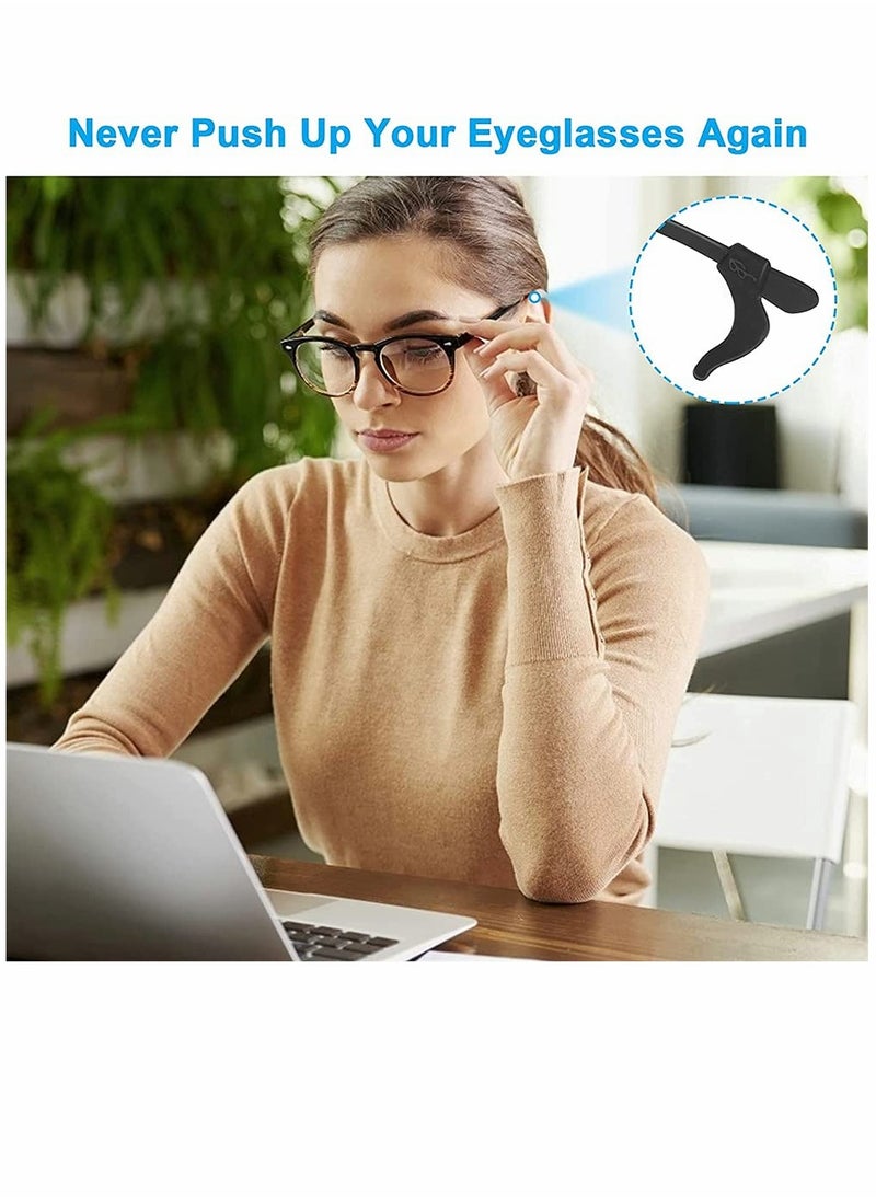 KASTWAVE Eyeglass Ear Grip, Anti-Slip Eyeglass Holder, Premium Silicone Eyeglass Ear Hook, Eyeglass Temple Tips Sleeve Retainer for Reading Glasses, Sunglasses, Eyeglasses, 12 Pairs  - Image 5