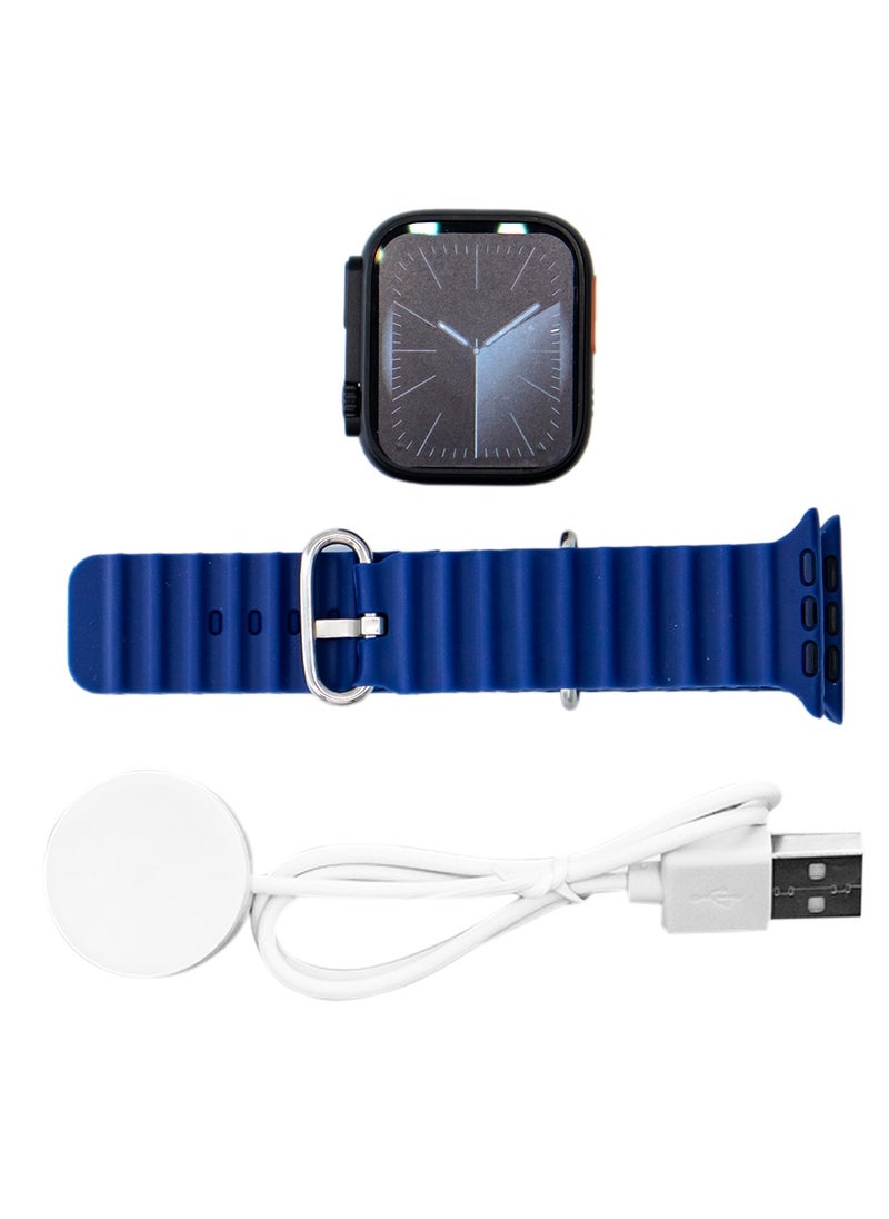 iBRIT 49mm Smart Watch iBrit Ultra Aluminum Case Support Bluetooth Calling Wireless Charging Health Care Blue  - Image 3