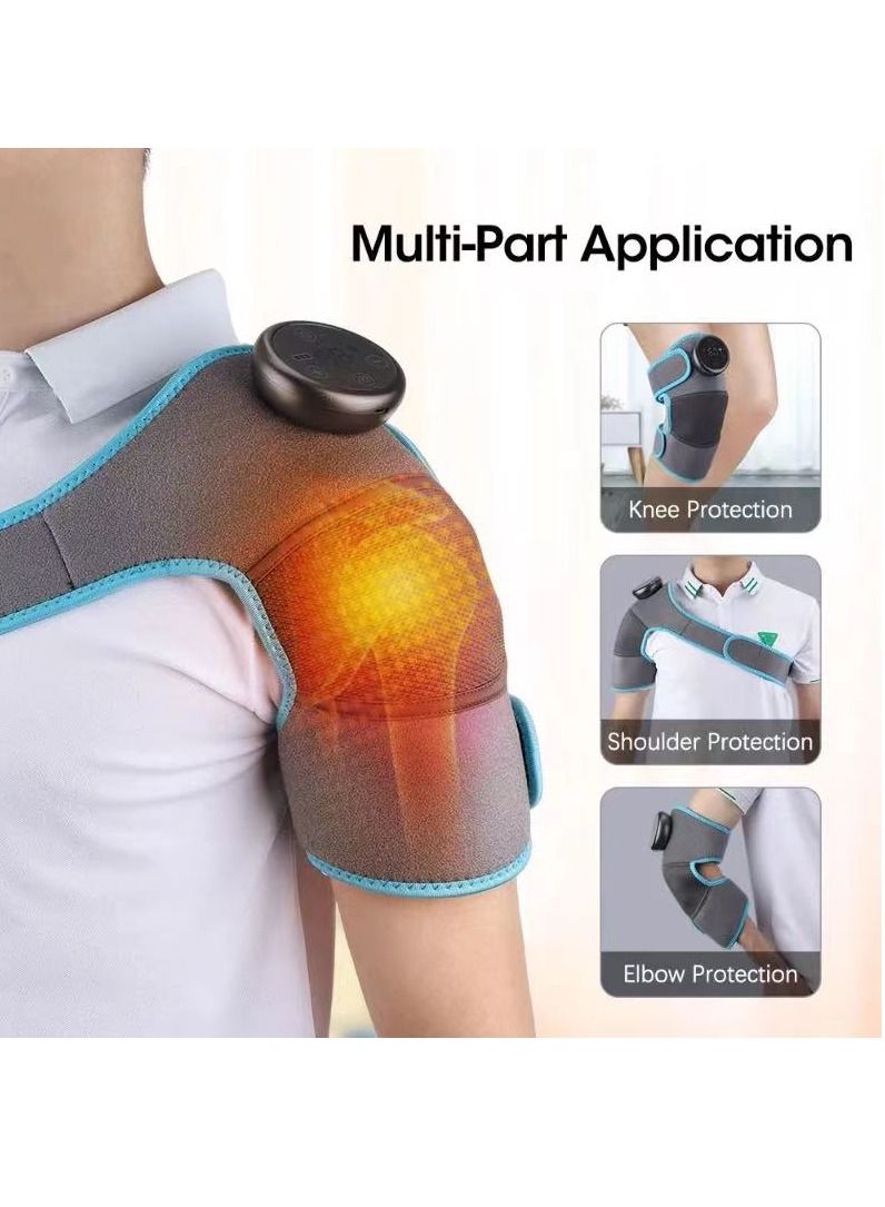 general Electric Heating Knee Massager Vibration Hot Compress Therapy Joint Physiotherapy Knee Shoulder Care Pain Relief Massage Device - Image 2
