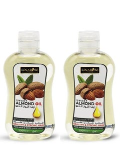 LINAROSE sweet Almond Oil Healthy & strong hair 200 ml -2 pieces  - Image 1