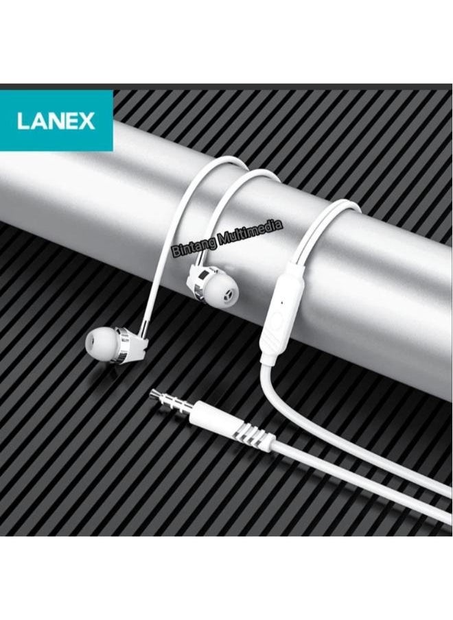 LANEX - Lanex LE01 Stereo Sound Bass Headset Handfree Handsfree Plus Mic Call - Image 1