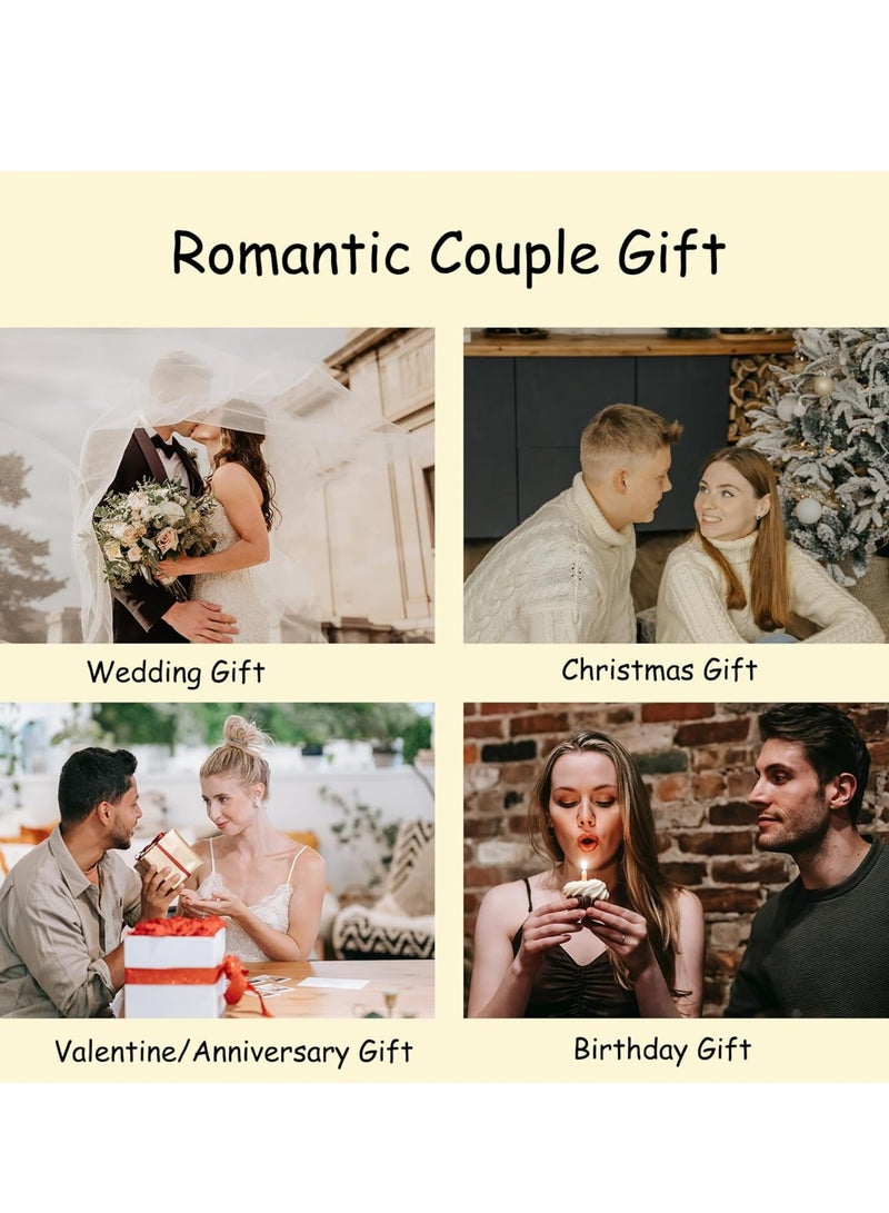 Loquat 2 Pcs Heart Keychain Matching Couples Stuff Gifts for Boyfriend Girlfriend Gift - Image 3