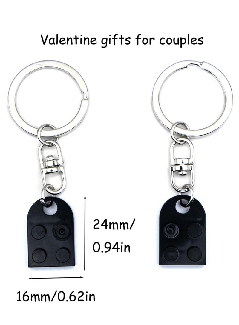 Loquat 2 Pcs Heart Keychain Matching Couples Stuff Gifts for Boyfriend Girlfriend Gift - Image 4