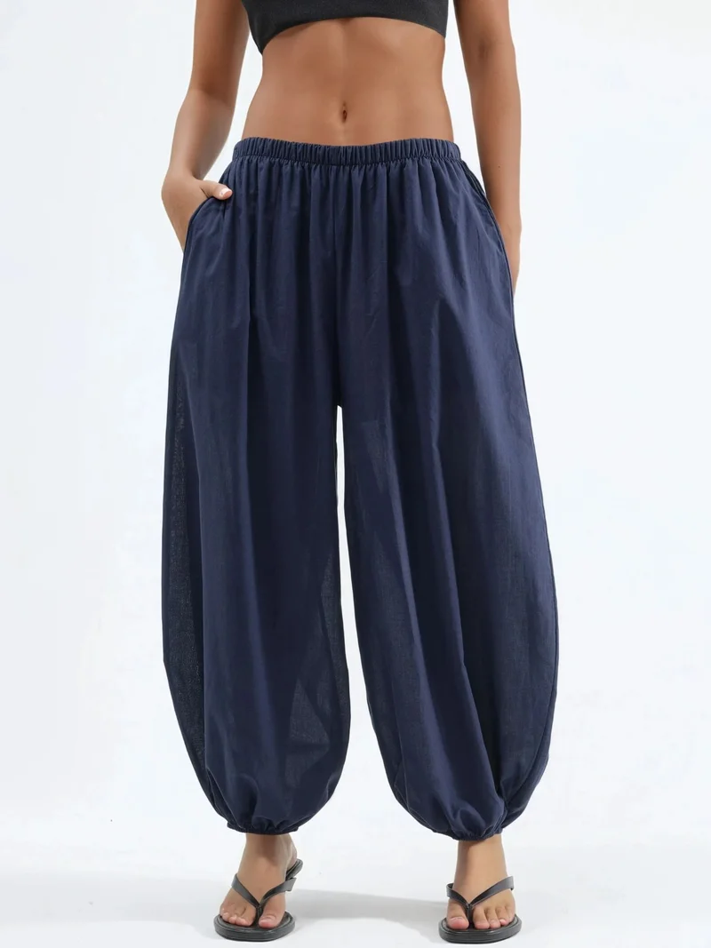 بوسيم BUSEM Elastic Waist Balloon Pants