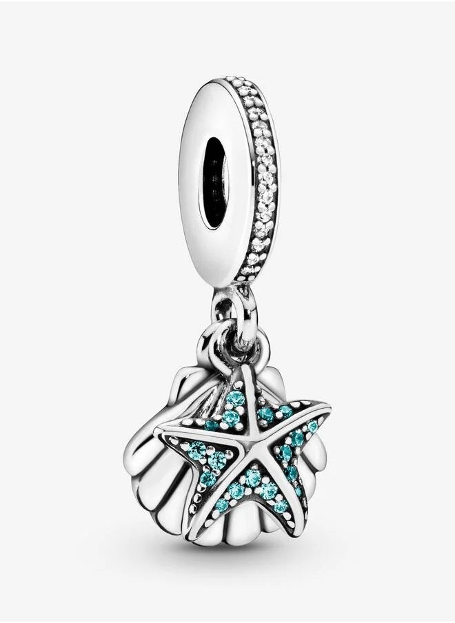 Starfish and shell silver dangle with frosty mint cubic zirconia and clear cubic zirconia - pzsku/ZED620E111A1DEDBCAF8DZ/45/_/1740991272/34ab3dcb-c3f1-4bc1-938b-833ad6426adb