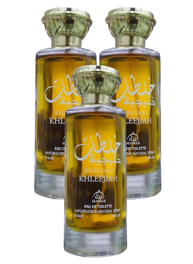 منار 3 قطع عطر خلطة خليجية للجنسين 100 مل - Image 1