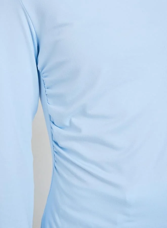 Styli  Women Boat Neck Fitted T-Shirt for Women | Best Price UAE