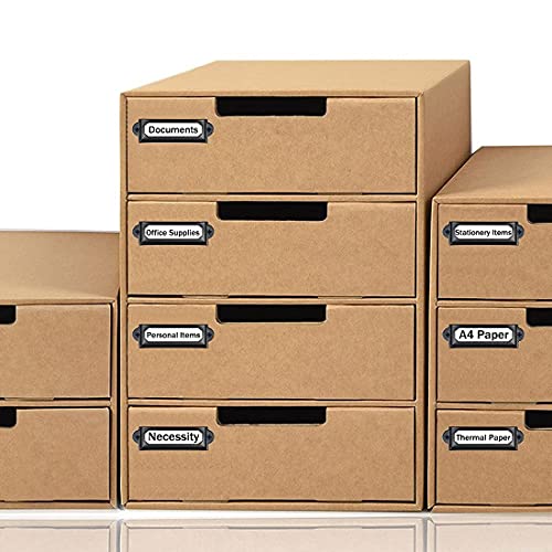 Adiyer 40pcs Black Metal Label Holders Office Library File Drawer Cabinet Card Tag Label Holder Metal Frame 60mm x 17mm - Image 4