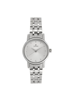 TITAN Women's Quartz Watch with Analog Display and Stainless Steel Bracelet 2593SM01, Silver, bracelet  - Image 1