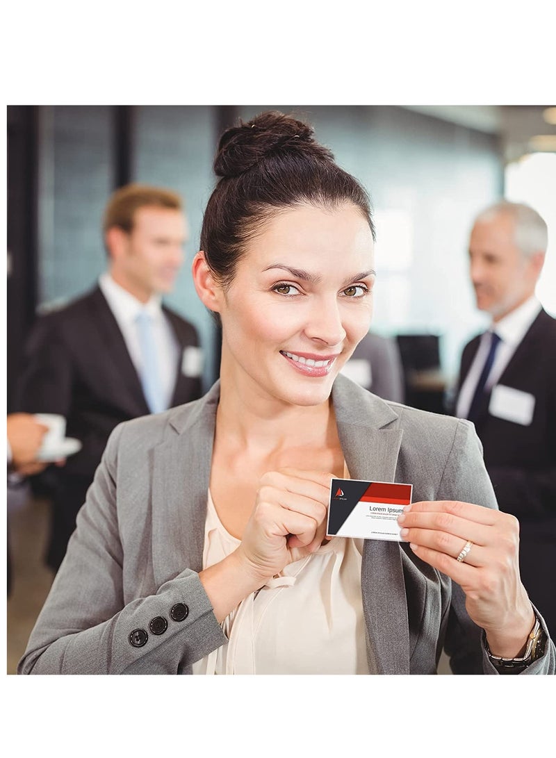 Zikra حاملات شارات الاسم بأسلوب الدبوس مع دبابيس، حامل شارة بلاستيكي شفاف مع إدخالات، غلاف شارة بلاستيكية 100 قطعة، مشبك فضي - Image 2