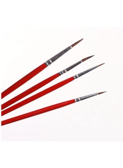 FABER-CASTELL Faber Castell Paint Brush - Pony Flat, Pack of 4 (Size 1, 2, 4 and 6)  - Image 2