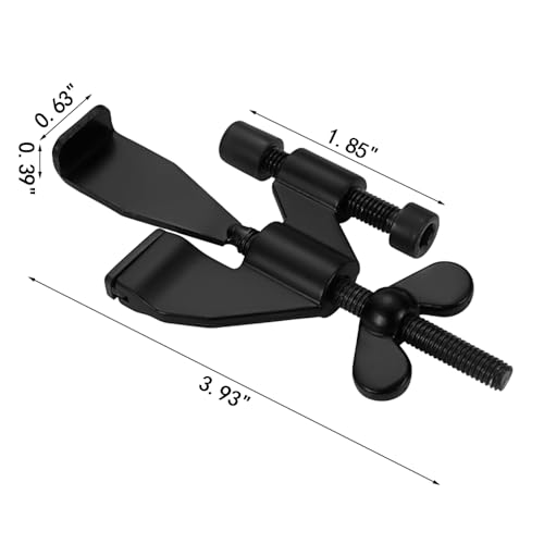 INIRET 2 Pack Black Adjustable Heavy Duty Portable Door LockSecurity Device for Enhanced Safetyfor HomeTravelHotelsApartments Prevents Unauthorized EntryNo DrillSilicone Protector Caps Included - Image 3