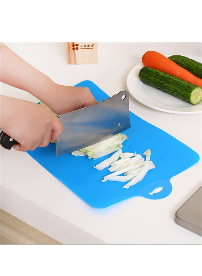 SYOSI Cutting Board Mats 12 Pcs Extra Thick Flexible Plastic Cutting Board Mat Non Slip Chopping Board Dishwasher Safe Cutting Mats with Food Shaped Hanging Holes for Kitchen Food - Image 4