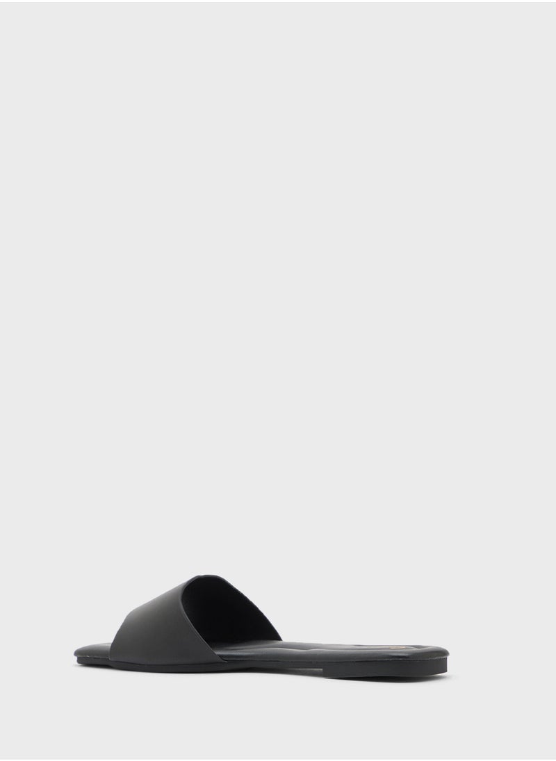 Ginger Scallop Design Flat Sandal  - Image 2