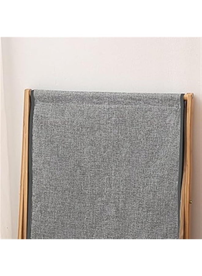 Foldable Laundry Basket - Waterproof Canvas Storage Bag with Nylon Frame and Handles - Portable Foldable Laundry Bag for Bedroom, Bathroom, or Laundry Room - Image 4