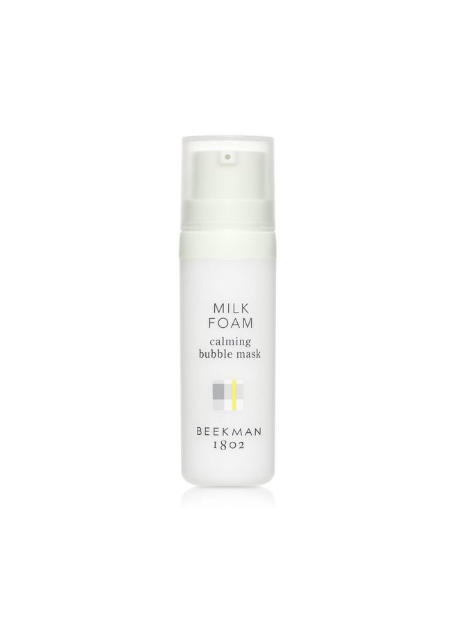 Beekman 1802 - Milk Foam Calming Bubble Face Mask Fragrance Free 0.5 Oz Boosts Circulation & Collagen With Goat Milk & Cucumber Good For Sensitive Uneven & Irritated Skin Cruelty Free - Image 1