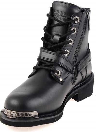 HARLEY DAVIDSON Becky Women's Black Leather Boots  - Image 3