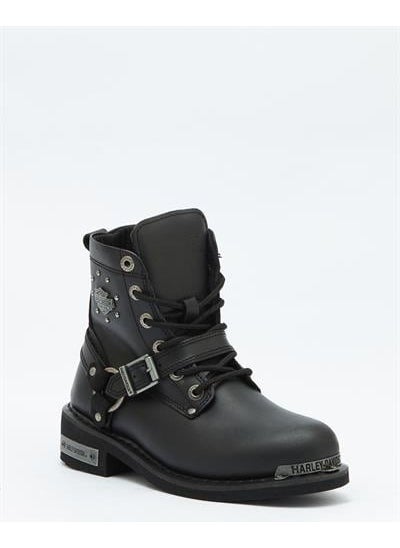 HARLEY DAVIDSON Becky Women's Black Leather Boots  - Image 1