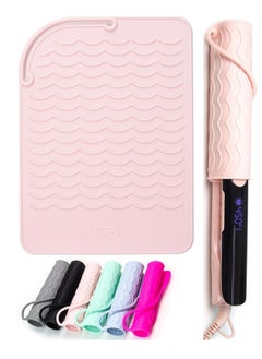 GUDOO Flat Iron Silicone Mat and Travel Case for Hair Tools Heat Resistant Mat Straightener Pad and Curling Iron Sleeve  - Image 1