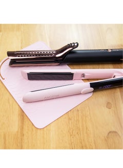 GUDOO Flat Iron Silicone Mat and Travel Case for Hair Tools Heat Resistant Mat Straightener Pad and Curling Iron Sleeve  - Image 2