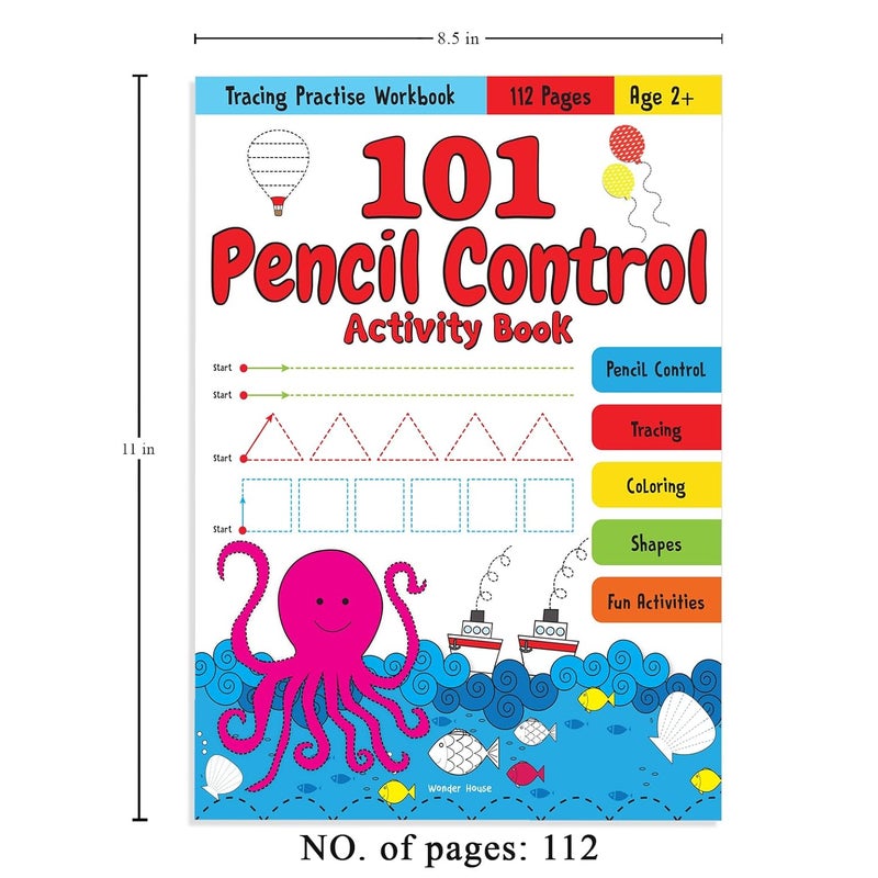 كتاب أنشطة التحكم بالقلم 101 للأطفال من وندر هاوس - Image 3