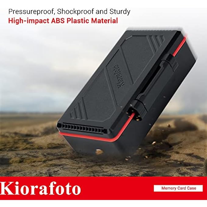 rayihni 36 SLOTS SD MSD MEMORY CARD CASE HOLDER WATER-RESISTANT ANTI-SHOCK STORAGE ORGANIZER FOR 21 SD SDHC SDXC/CFEXPRESS TYPE-A/SWITCH GAME CARDS & 15 MICROSD TF MSD CARDS * VERTICAL STYLE - Image 3