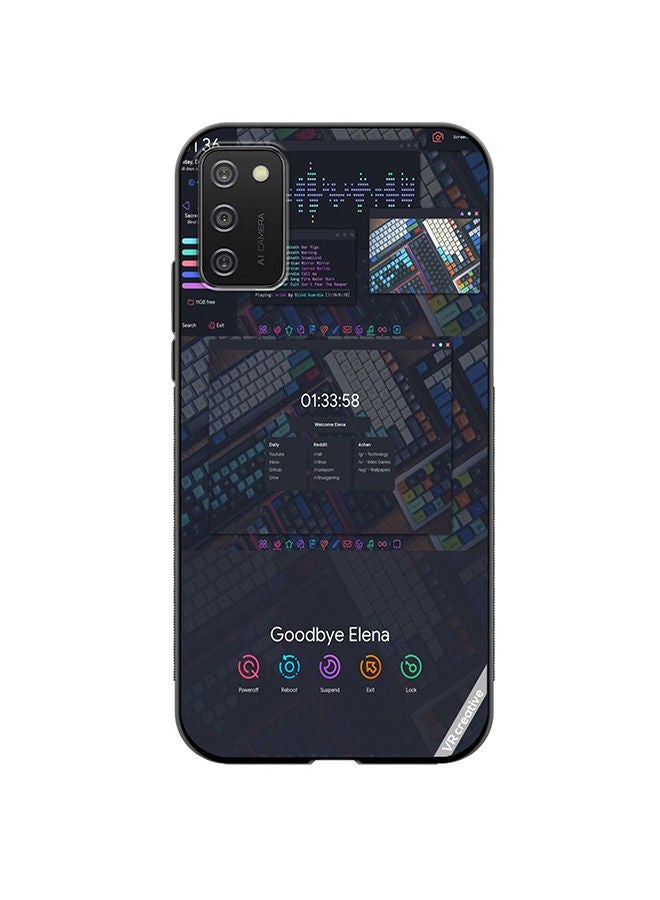 VR CREATIVE Protective Case Cover For Samsung Galaxy A02s Goodbye Elena Design Multicolour - Image 1