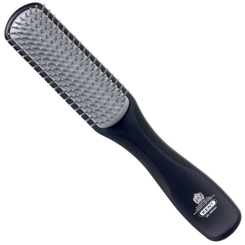 Kent KFM3 Gel Styling Hair Brush for Men, 9 Row Men's Hair Brush with Ionic Anti Static Bristles, Detangling and Smoothing Short to Medium Length Hair - Image 1