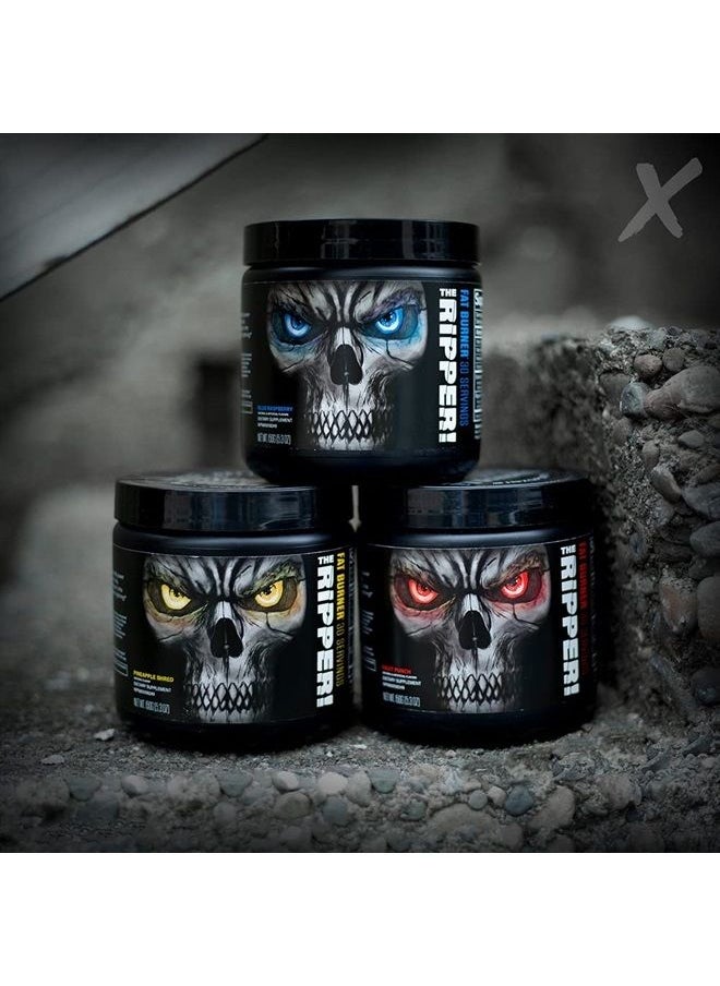 JNX Sports - ® The Ripper! Shredding Thermogenic Fat Burner for Men & Women – Fast Acting Stim Thermogenesis, Appetite Suppressant, Extreme Energy & Focus Supplement – Blue Raspberry, 30 Servings - Image 1